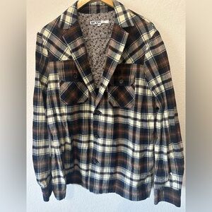 Mr Turk Multicolor Plaid Blazer Button Up - Size 44